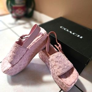 COACH NOELLE TERRY CLOTH SANDALS 👡👡